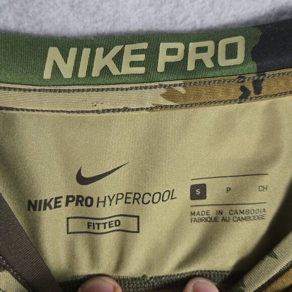 Nike Pro Hypercool Shirt compression Fitted Camo Small Active Performance Stretc - Picture 4 of 11